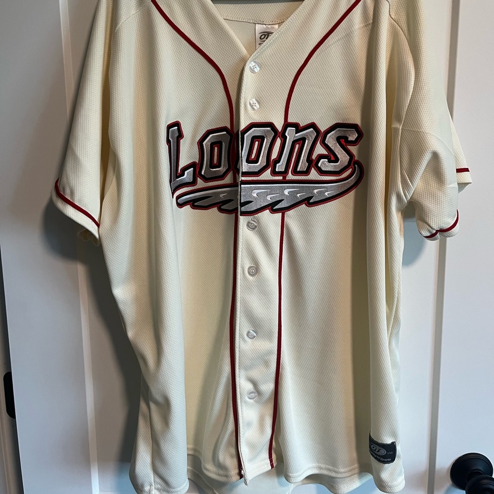 Men’s Great Lakes Loons Baseball Jersey XL